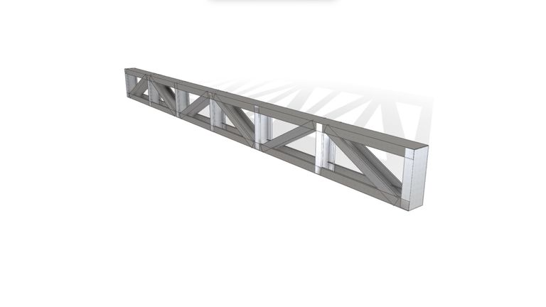 Stropní a podlahové nosníky — příhradové nosníky