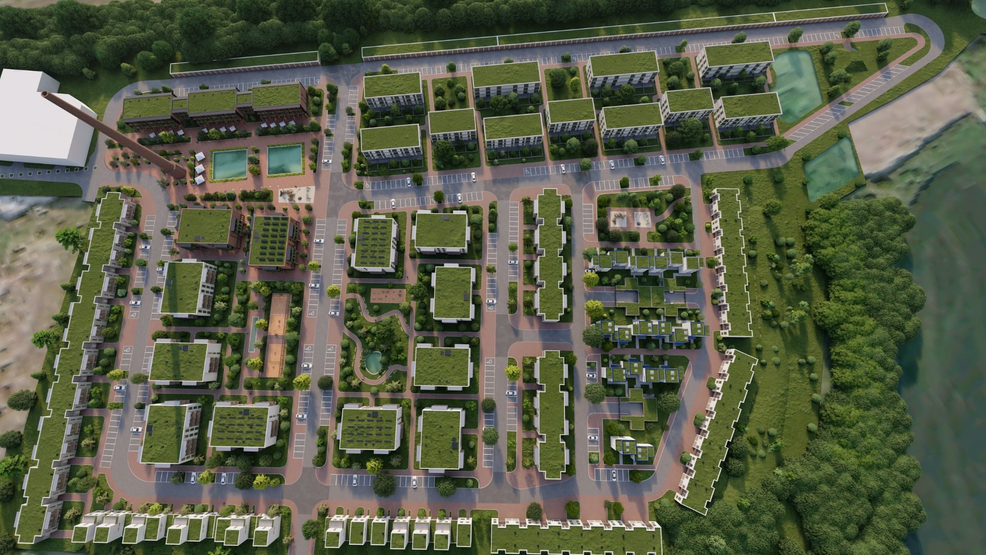 Bytový dům BD PavilonFLEX — pavlačový bytový dům, pohled 04