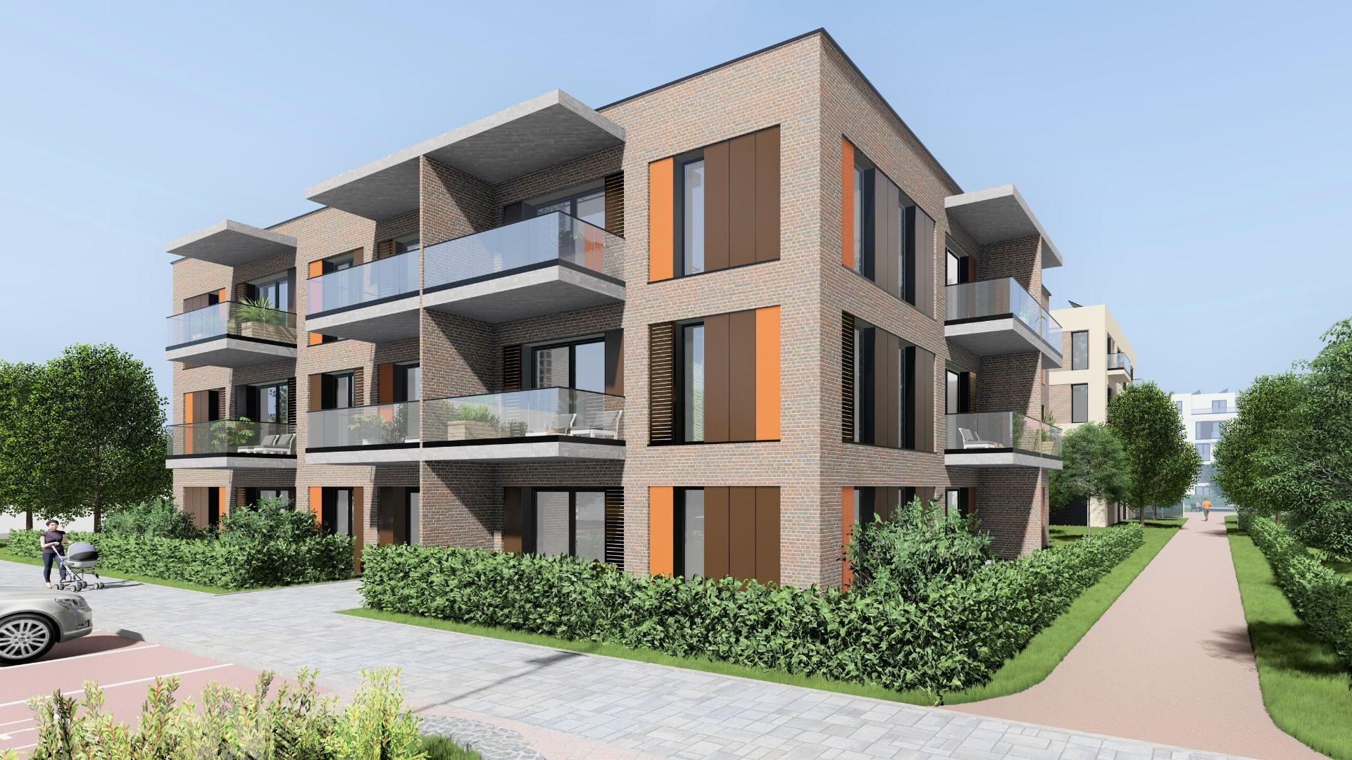 Bytový dům BD VarioFLEX — variabilní bytový dům, pohled 03