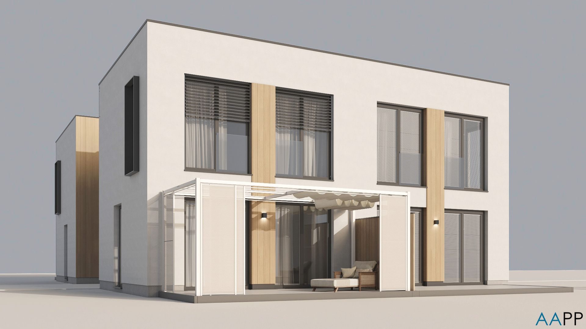 Řadový dům RD QuartetFLEX — čtyřdomek, pohled 03