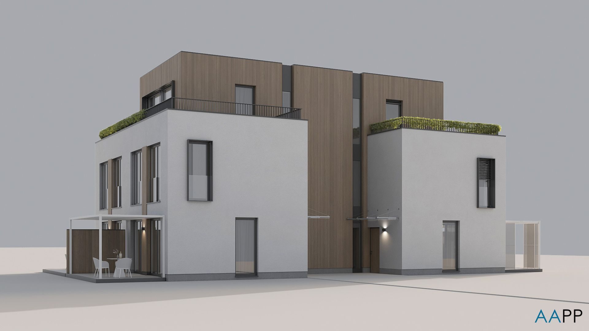 Řadový dům RD QuartetFLEX — čtyřdomek, pohled 05