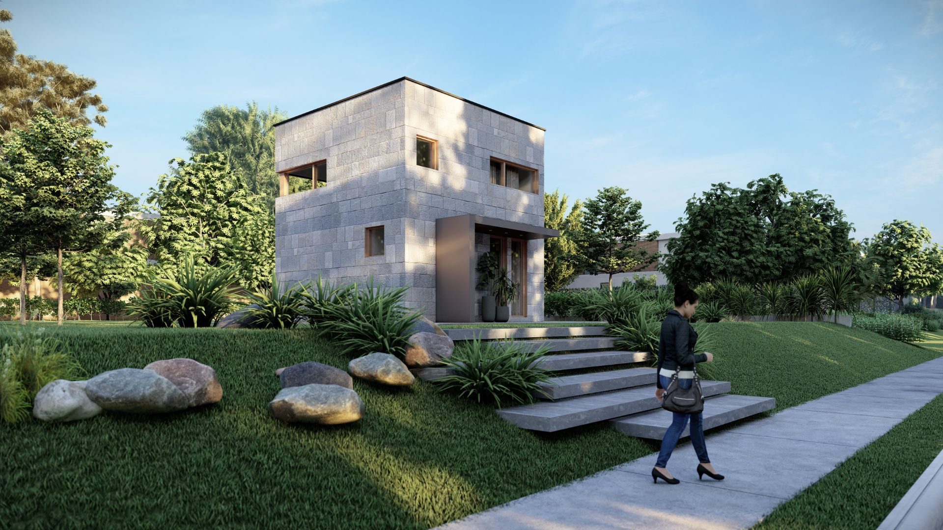 Řadový dům RD UnoFLEX — samostatný rodinný dům, pohled 0
