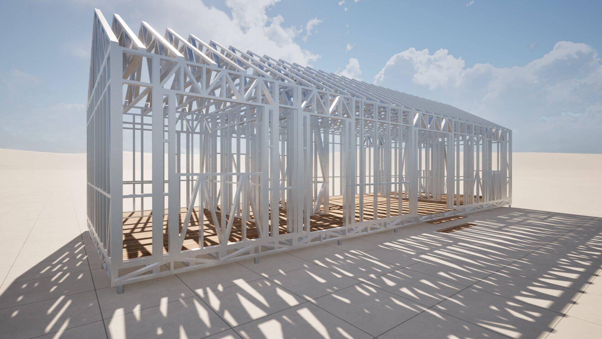 Projekty na míru — architektonická studie, pohled 1