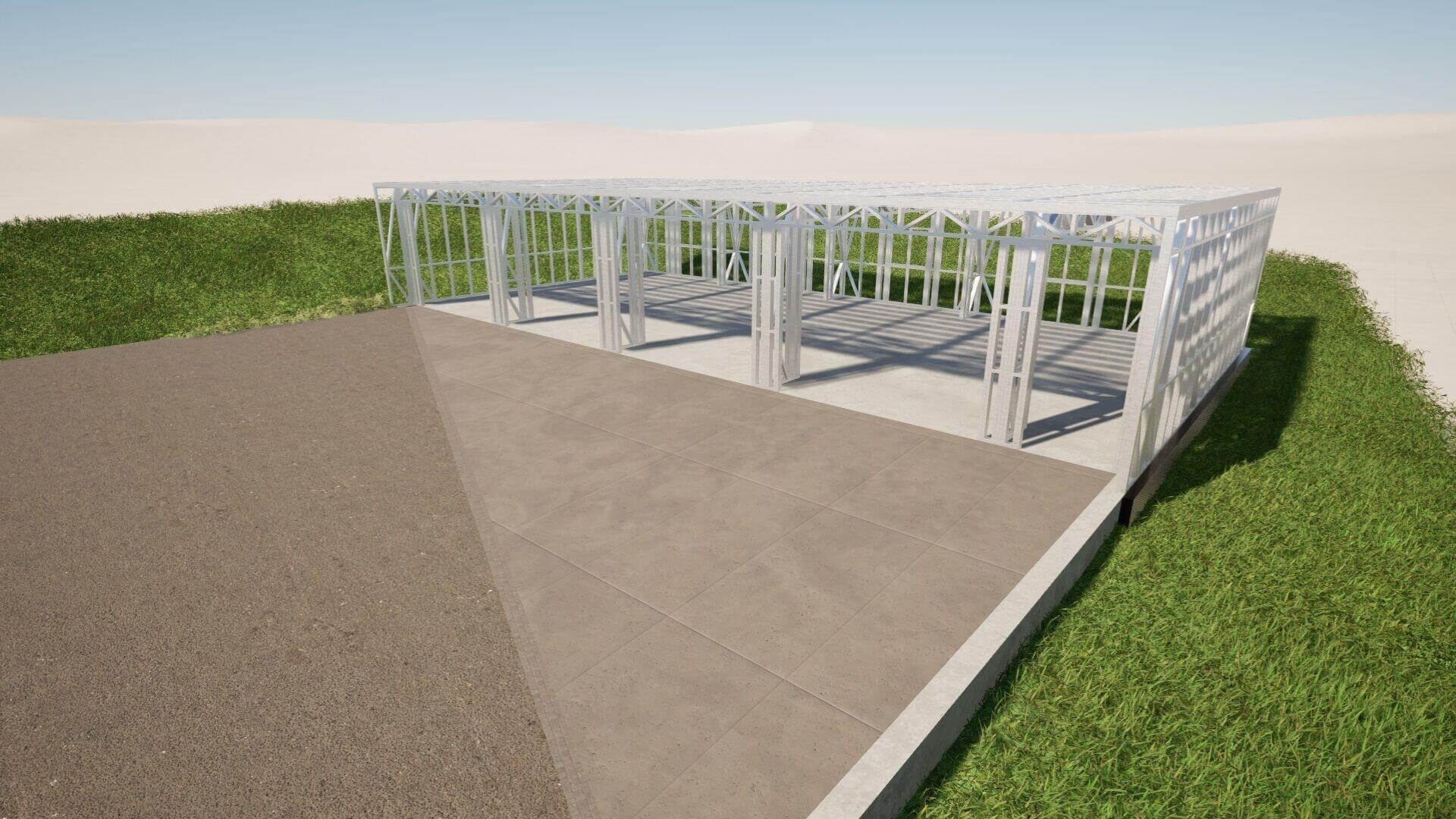 Projekty na míru — architektonická studie, pohled 02