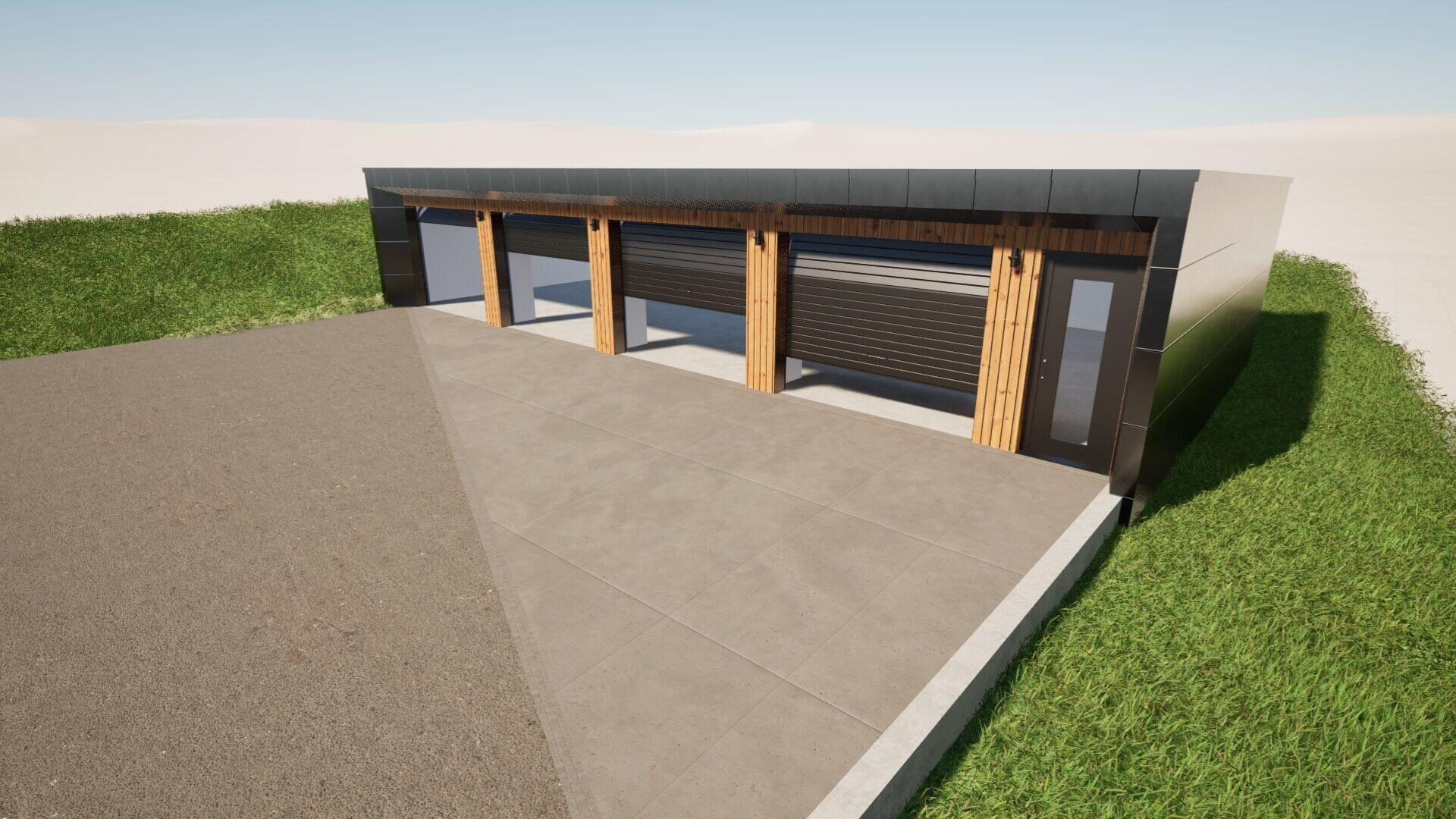 Projekty na míru — architektonická studie, pohled 02