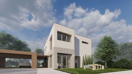 Moderní rodinný dům z LGSF konstrukce Skymax Living